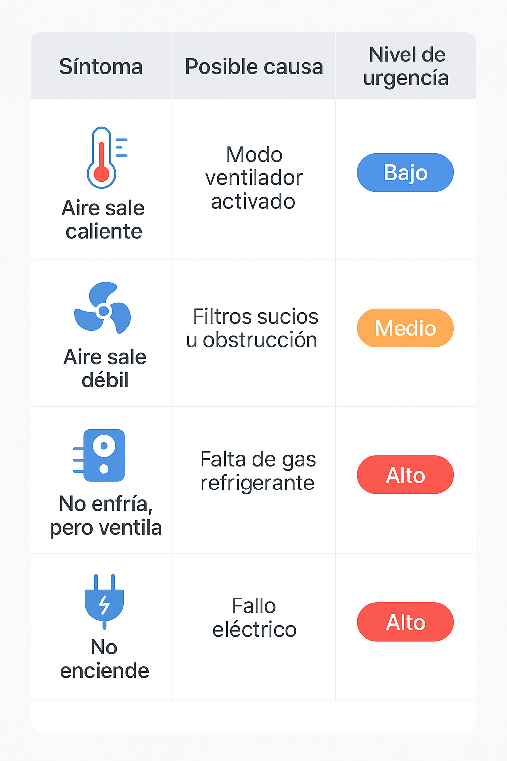 Pasos iniciales y comprobaciones si tu aire acondicionado no enfría en Torrevieja